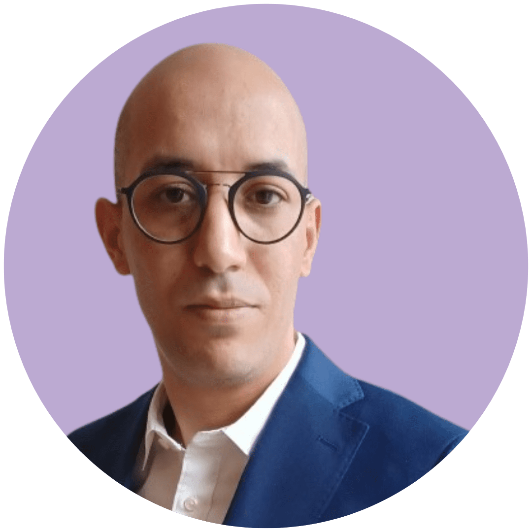 Photo Atef Fond mauve